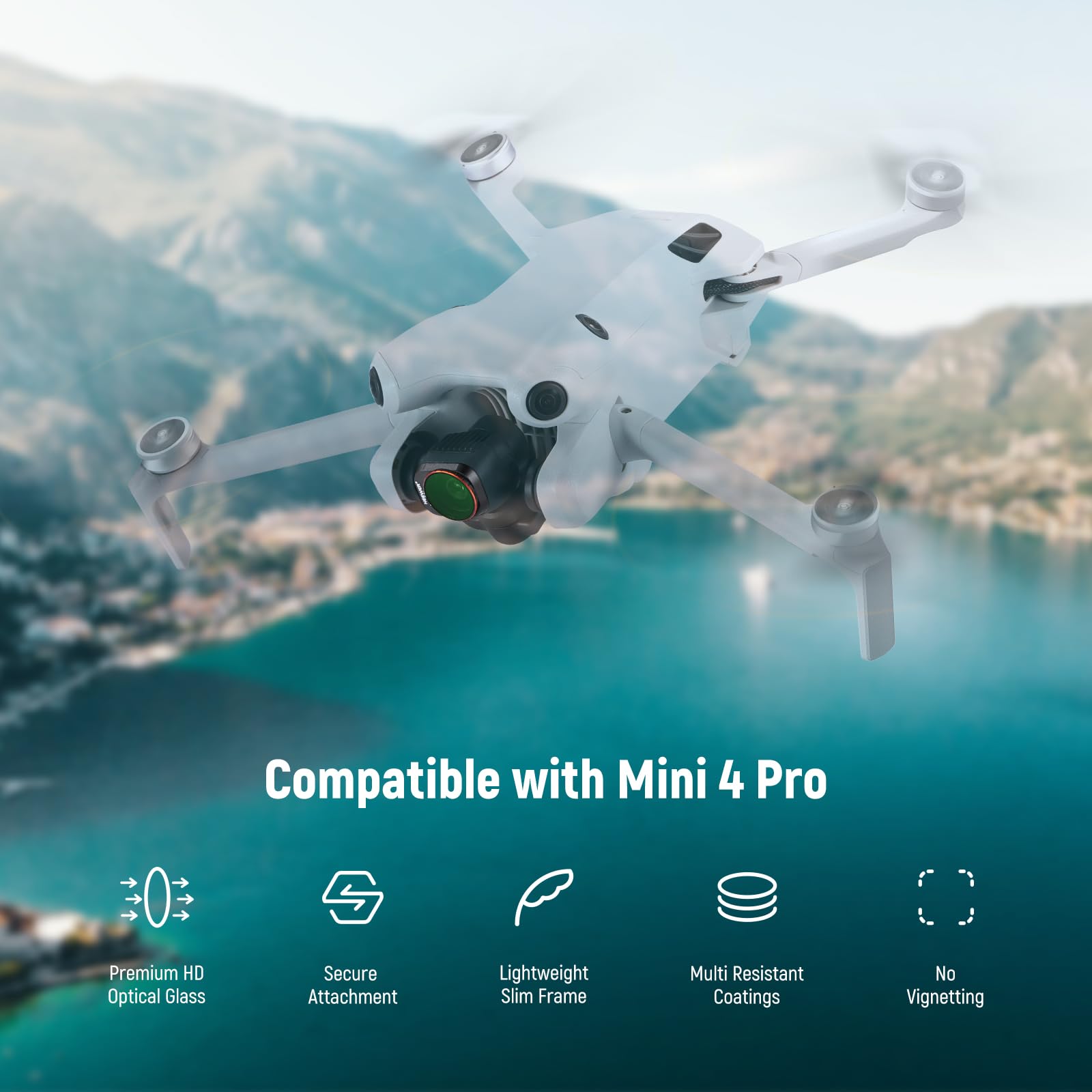 ND CPL Filter Set per DJI Mini 4 Pro - Filtro Polarizzatore Multistrato - Dettaglio