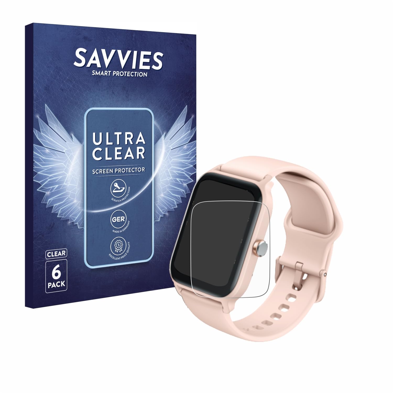 6 Pack Screen Protector compatible with Gydom IDW13 1.8" Protection Film Clear