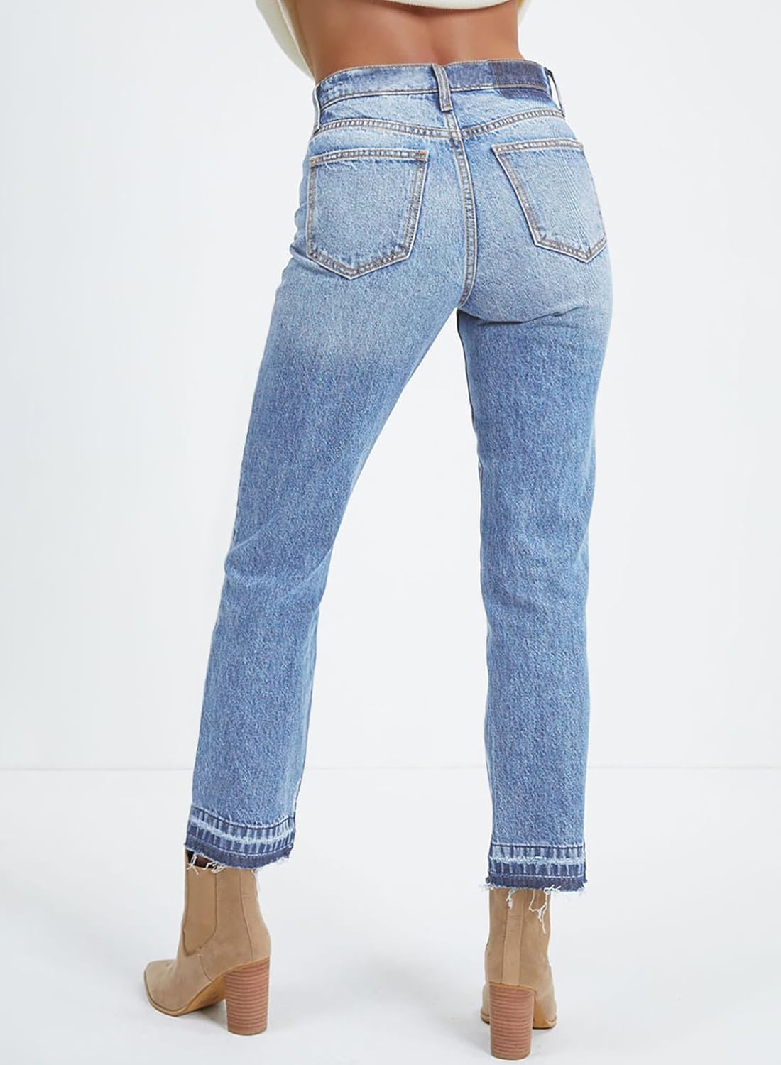 Astylish Womens High Waisted Straight...