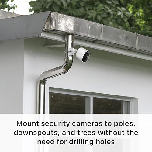 Miniatura 2 de Holicfun Soporte de poste de cámara de seguridad para exteriores e interiores, universalmente compatible con anillo, parpadeo, Eufy, Wyze, Arlo,