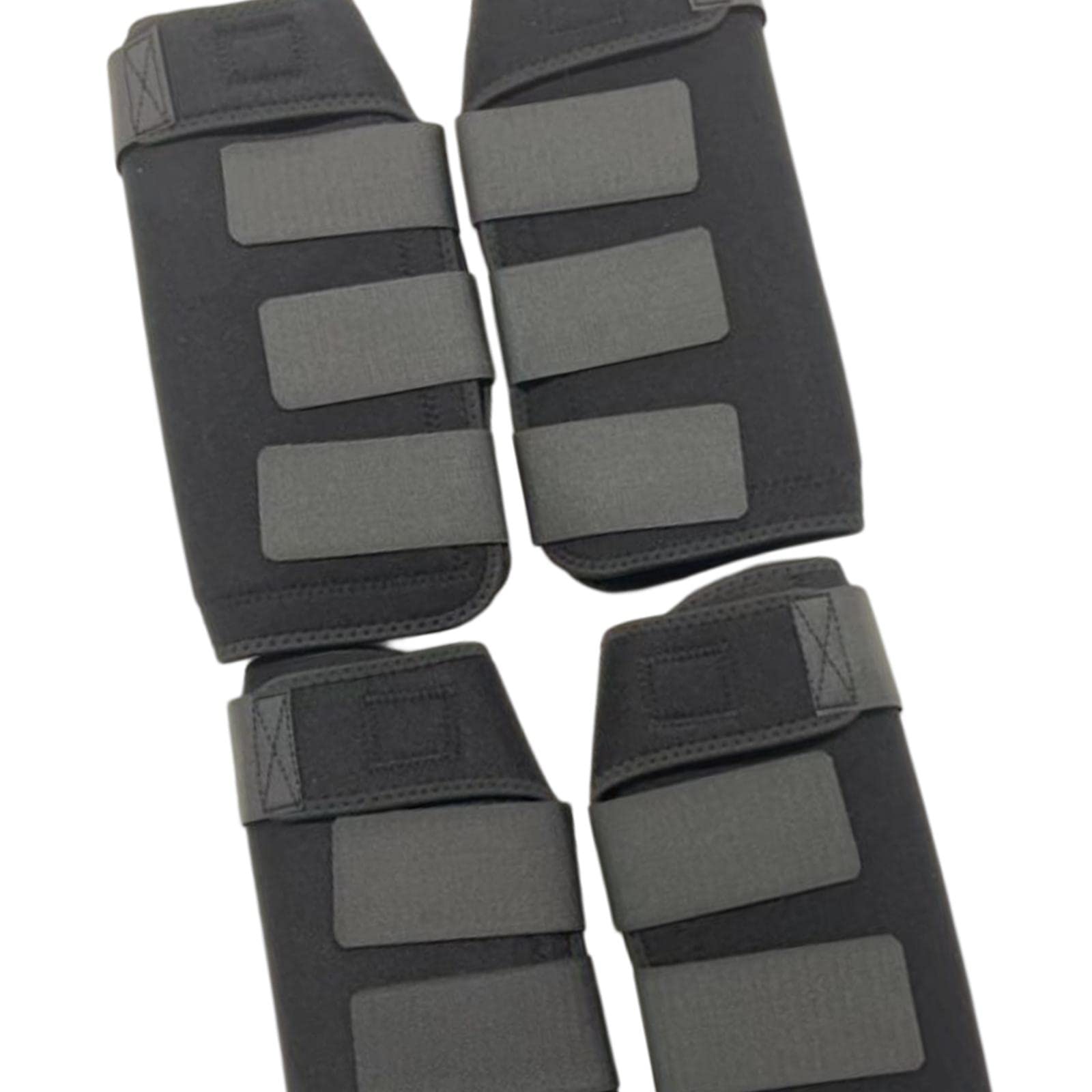 rockible 4X Neoprene Leg Wraps for Horses, Shock Absorption Gear for Riding
