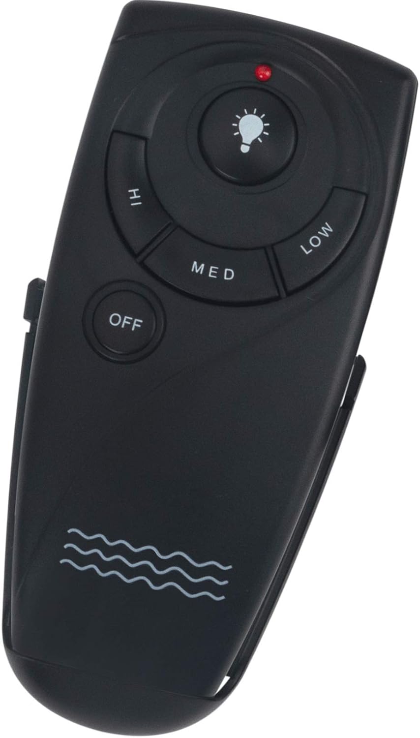 Winflike UC7083T Replacement Remote Control fit for Hampton Bay Harbor-Breeze Ceiling Fan Wireless Remote Control Mount Without Reverse Function Black