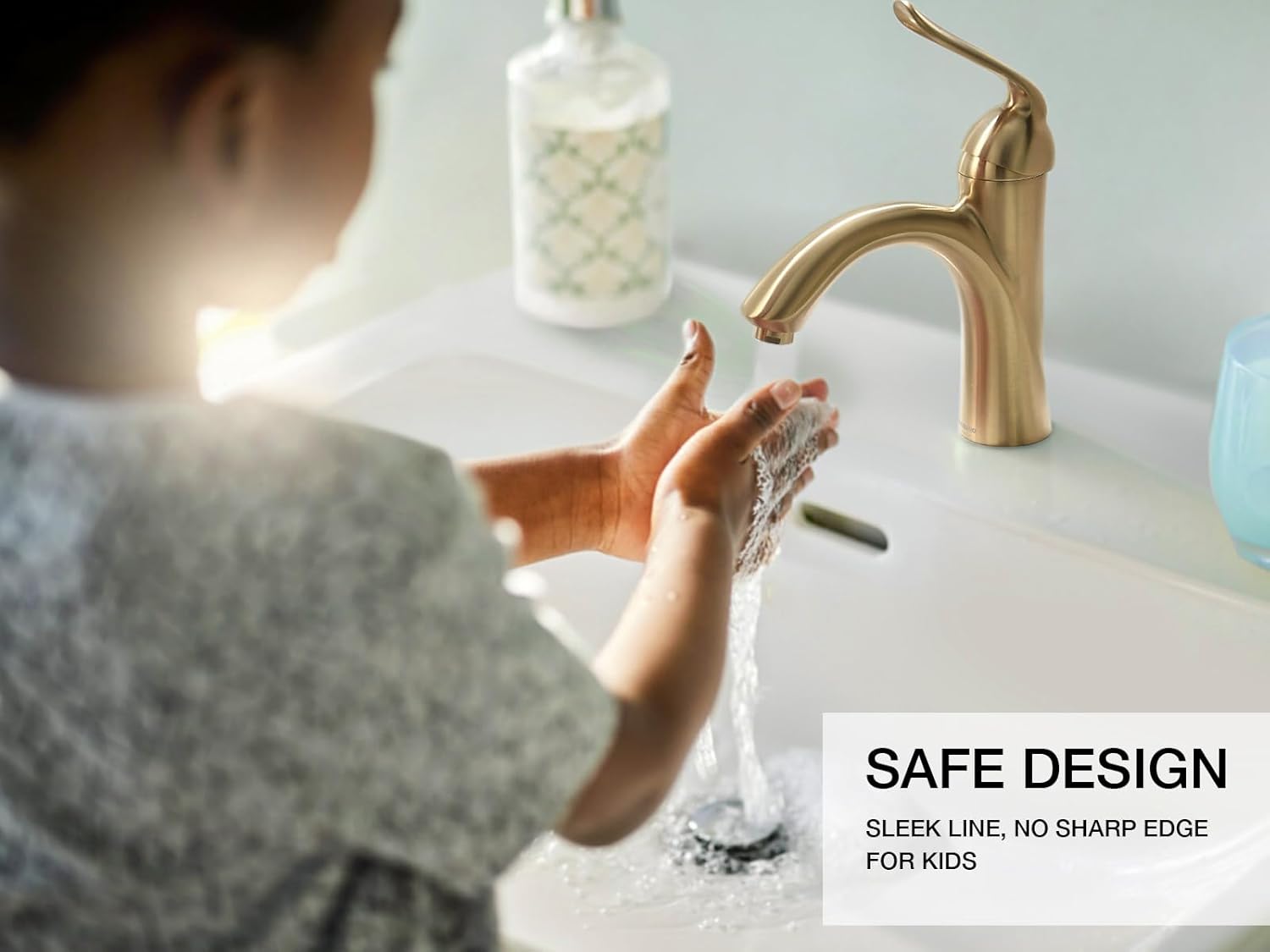 Gold Bathroom Faucet Single Hole, Lava Odoro Brushed Bronze Bathroom Sink Faucet Single Handle Faucet for Bathroom Sink, Bronze Gold Vanity Faucet with Drain Assembly, Deck Plate Included, BF290-BB