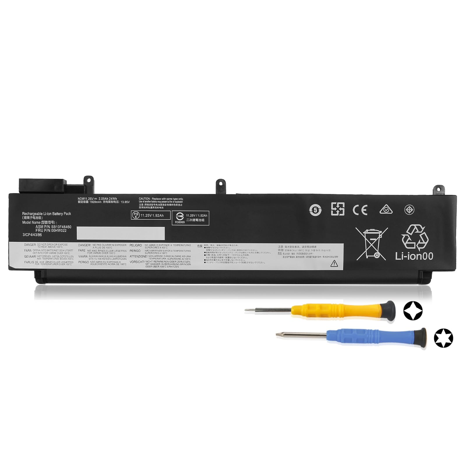 24Wh 00HW022 00HW023 Laptop Battery for Lenovo ThinkPad T460S