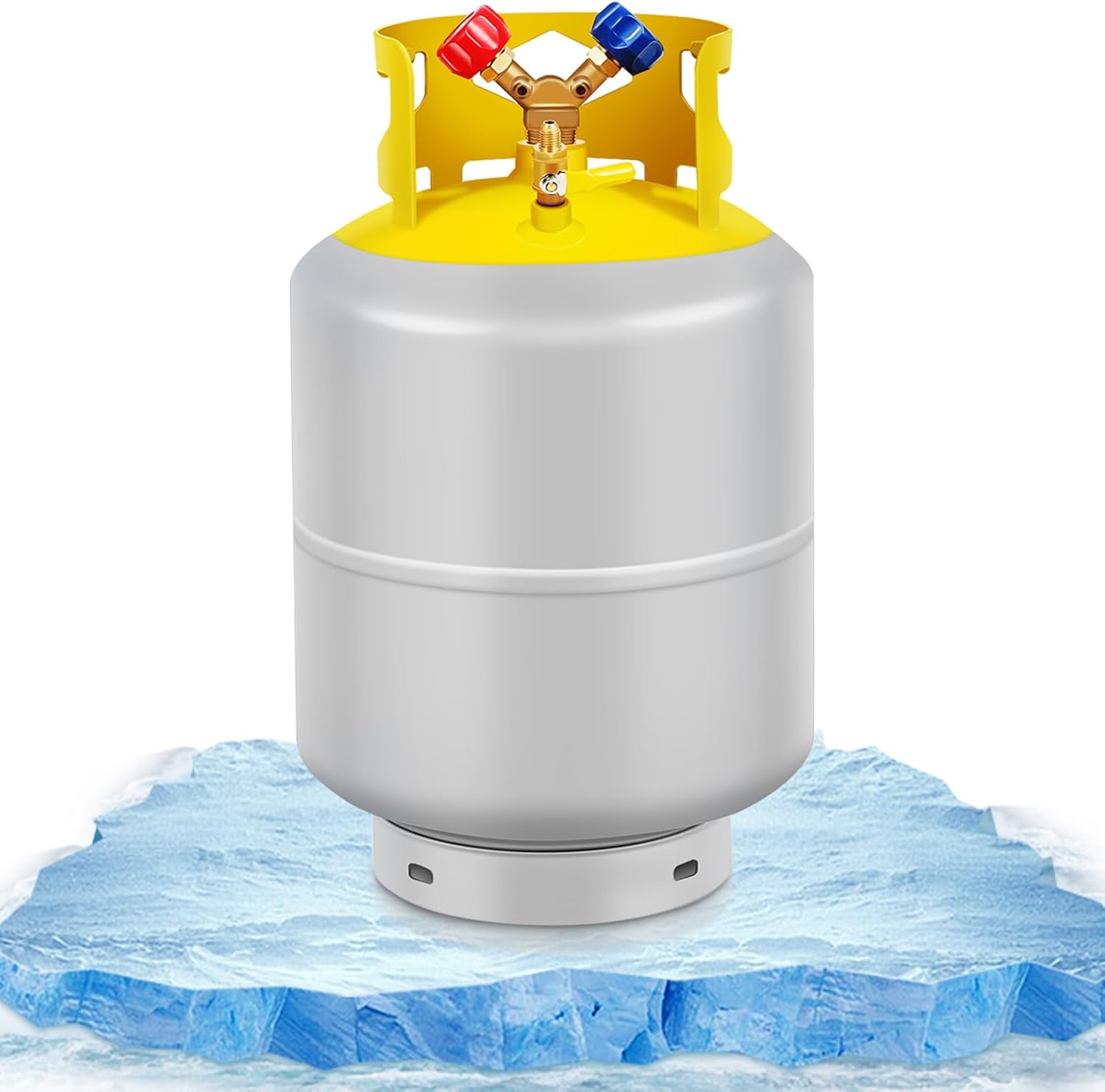 OLenyer Recovery Tank 50 LB, Reusable Cylinder Tank 1/4 SAE