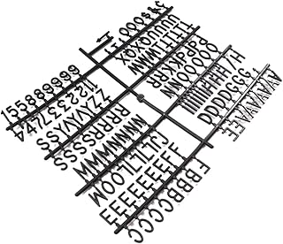 VILLCASE Felt Plastic Letter Board Numbers Symbols Letter Board Nubmers Convertible Letter Board Felt Letters and Numbers Changeable Plastic Letter Board Letters Message Board Felt Board