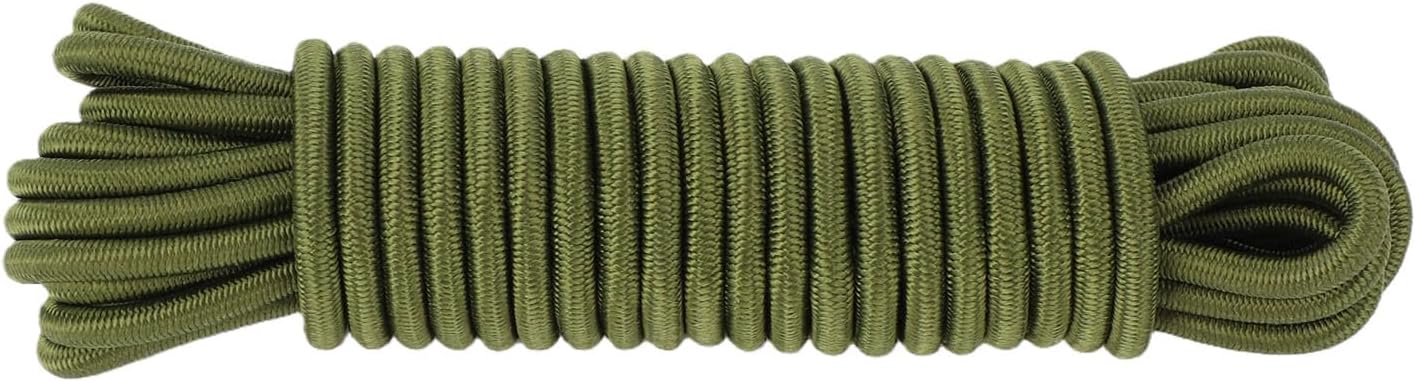 Premium Bungee Cords Heavy Duty | 2 Pcs Stretchable Shock Cord with Weatherproof & Impact Resistants Design for Camping, Boating, Gardening & More