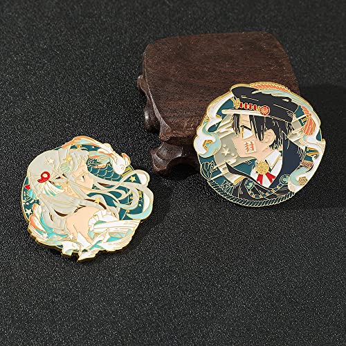 Image of Ealipoi Anime Tbhk Brooch Yashiro Nene Pins Hanako kun Brooches Metal Pendant Cosplay Gift for Women