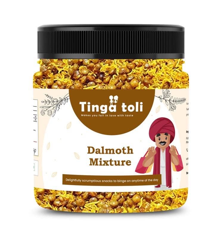 TINGA TOLI Dalmoth Mixture namkeen Normal Spicy Special Marwari Dalmoth Pack of 1 of 250 Grams Special Dal Moth Mixture Original Rajashtani Namkeen Indian [Jar Pack] (B0BHPSSSQS) Amazon Price History, Amazon Price Tracker