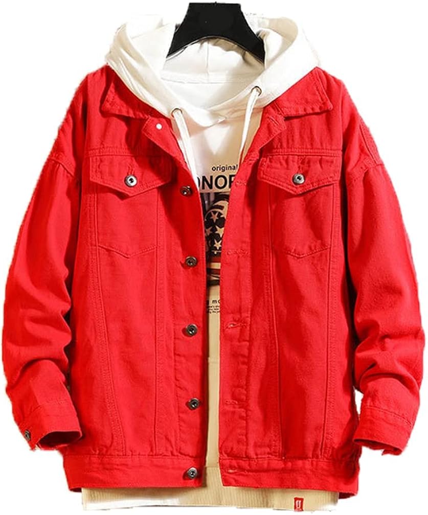 Cofouen Men's Classic Distressed Jean Jacket Kuwait Ubuy