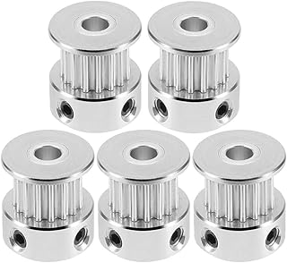Saiper 5pcs GT2 16 Teeth 6mm Bore Timing Pulley Aluminum Synchronous Wheel for 6mm Belt, Compatible with RepRap 3D Printer Prusa i3