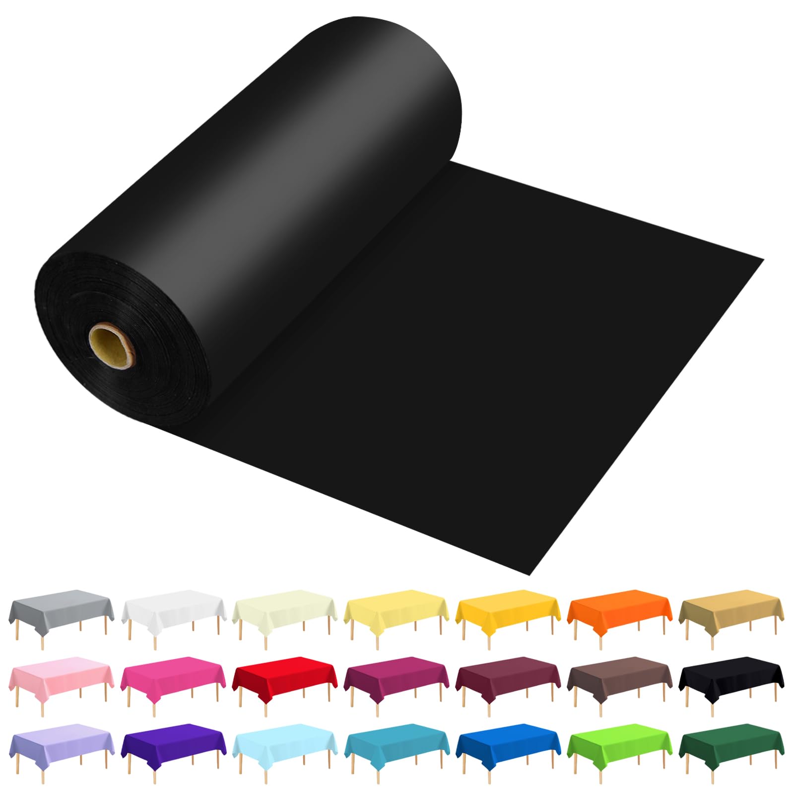 Plastic Table Cover Roll - 54" x 300ft - Blue -25