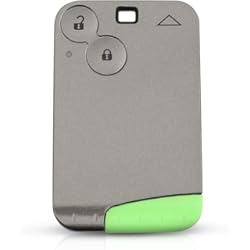 2 Botones de Repuesto de la Carcasa de la Tarjeta de la Llave del Coche Remoto con Hoja para Renault Laguna 2 Clio 3 Espace Llave de Tarjeta Inteligente automática