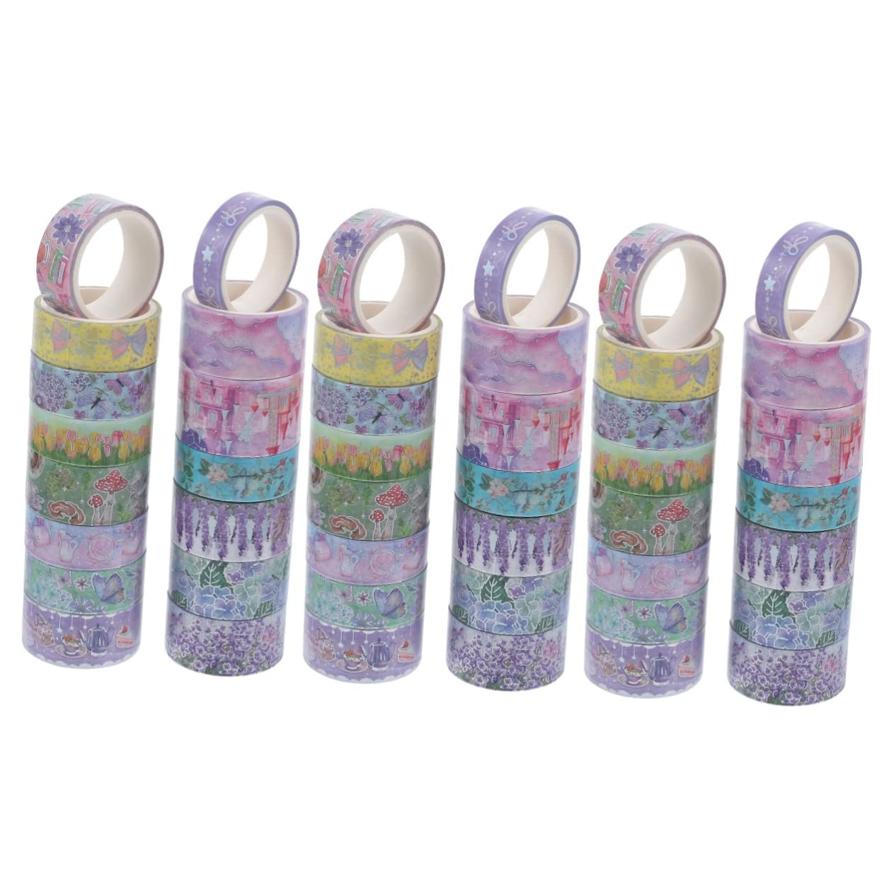 SHINEOFI 3 Set Di Album Fotografici Scrapbooking Forniture Per Arte Estetica Nastri Washi Intensi Adesivi Decorativi 15 * 3