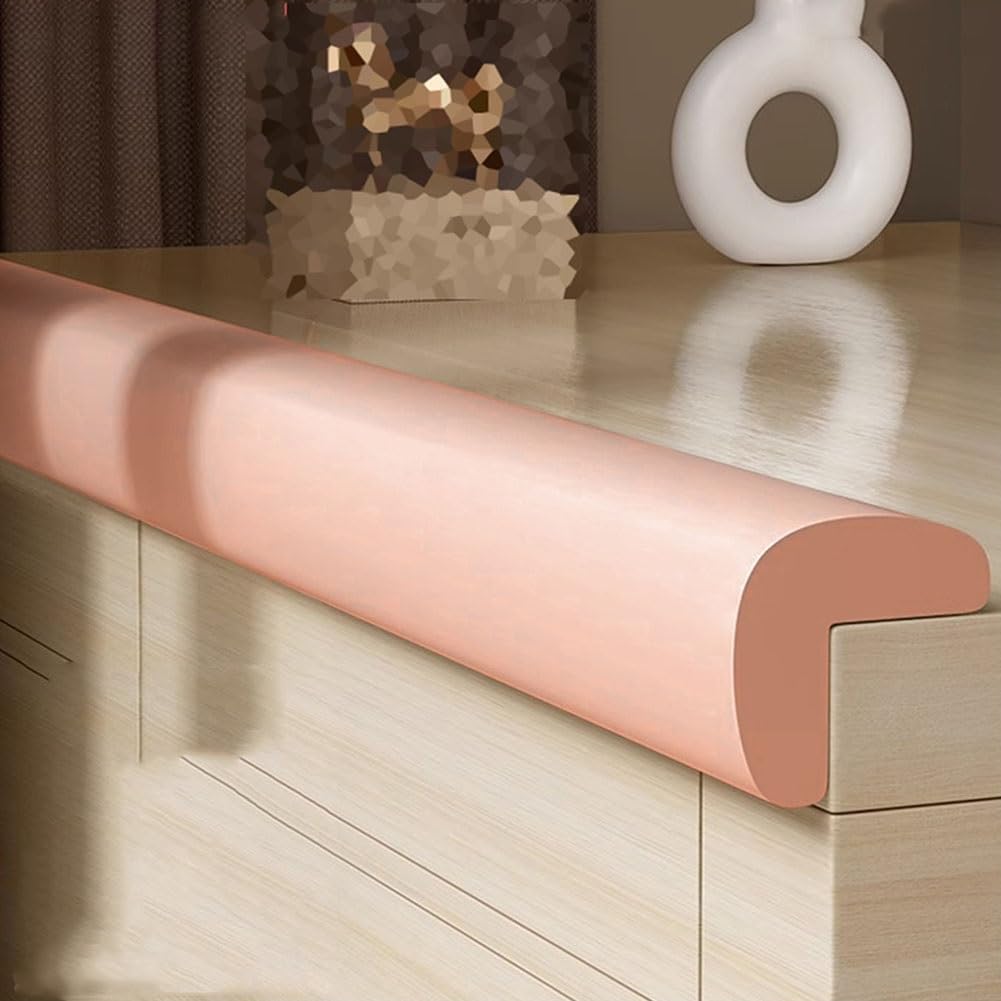 Safety Edge Corner Guards Protector， Foam Safety Edge Guards For Furniture Sharp Edges Multicolor Multiple Sizes(Pink,20M/65.61Ft)