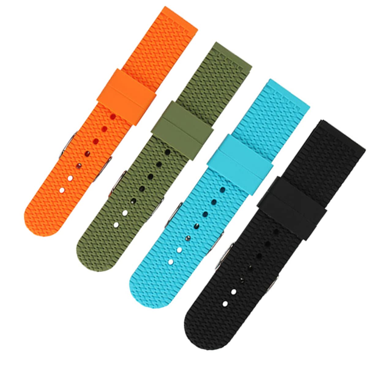 PACKOVE 3pcs Silicone Watch Strap Wristband for Fitness Ergonomic Design Camouflage Comfortable Replacement Band for Exercise and Daily Wear