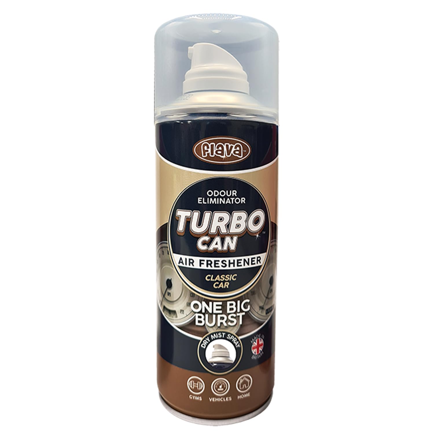 Classic Car Couture Turbo Car Air Freshener Spray – Powerful, Strong & Long Lasting Odour Eliminating Musk Scent – Interior Freshener & Essential Car Accessories for Men and Women – 400ml, 1 Pack