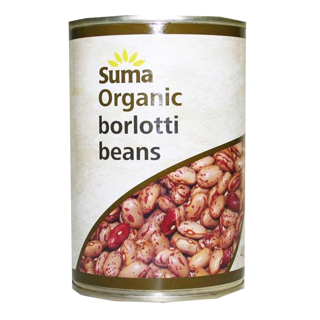 Suma | Borlotti Beans - Organic | 12 x 400G