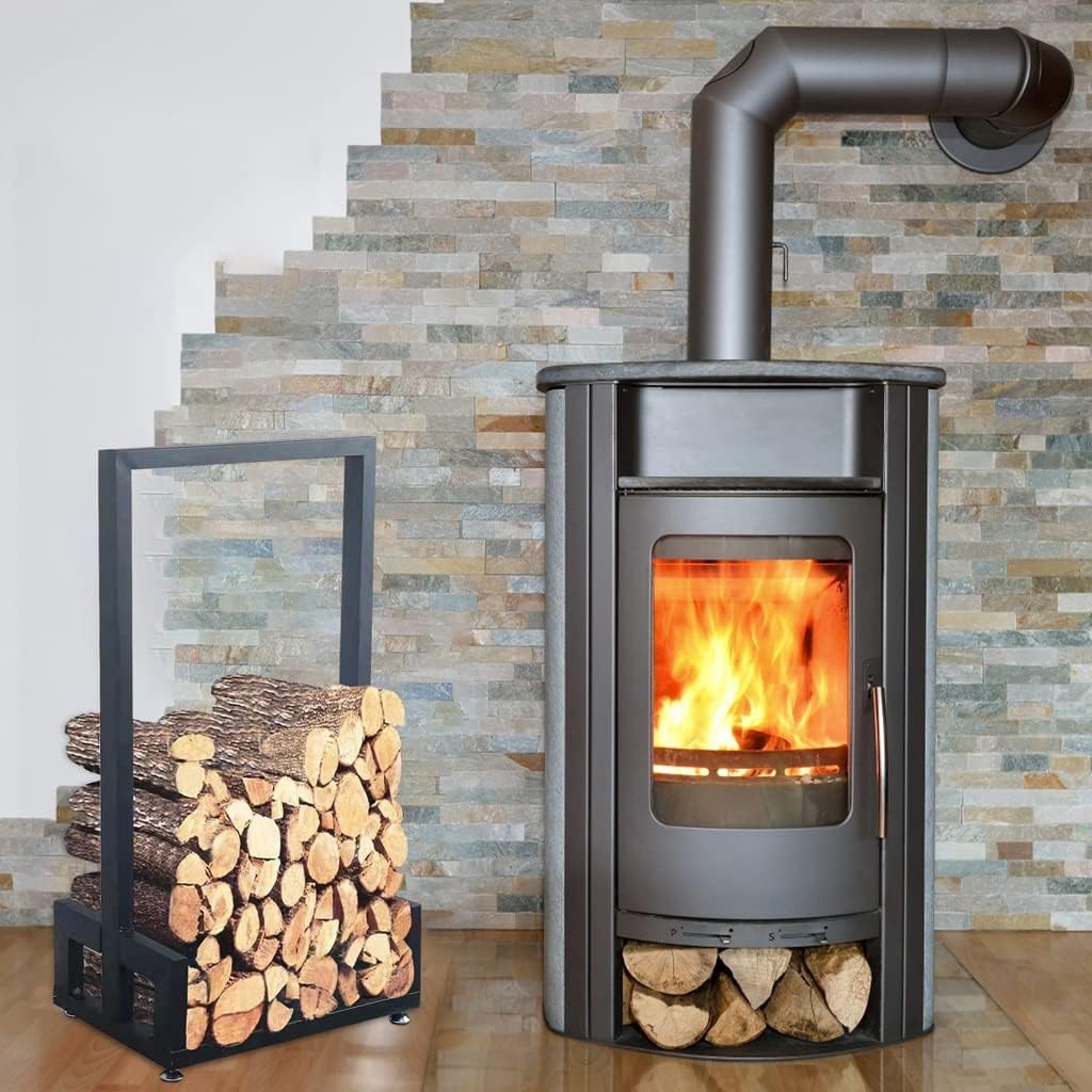 Simple Firewood Rack Heavy Duty Firewood Rack Indoor Outdoor Firewood Rack Storage Wood Rack Shelving Mobile Rack