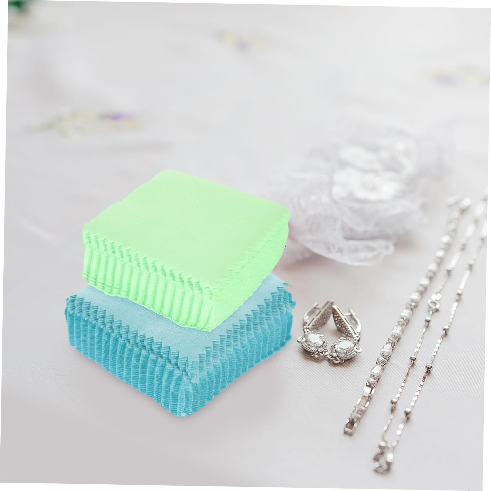 SHERCHPRY Silbernes Wischtuch Silberschmuck-reinigungsreiniger Maschine Tücher Reinigungstuch Für Handy Bildschirme Handy Putztuch Platin Tuch Platin Sauberes Tuch Stoff