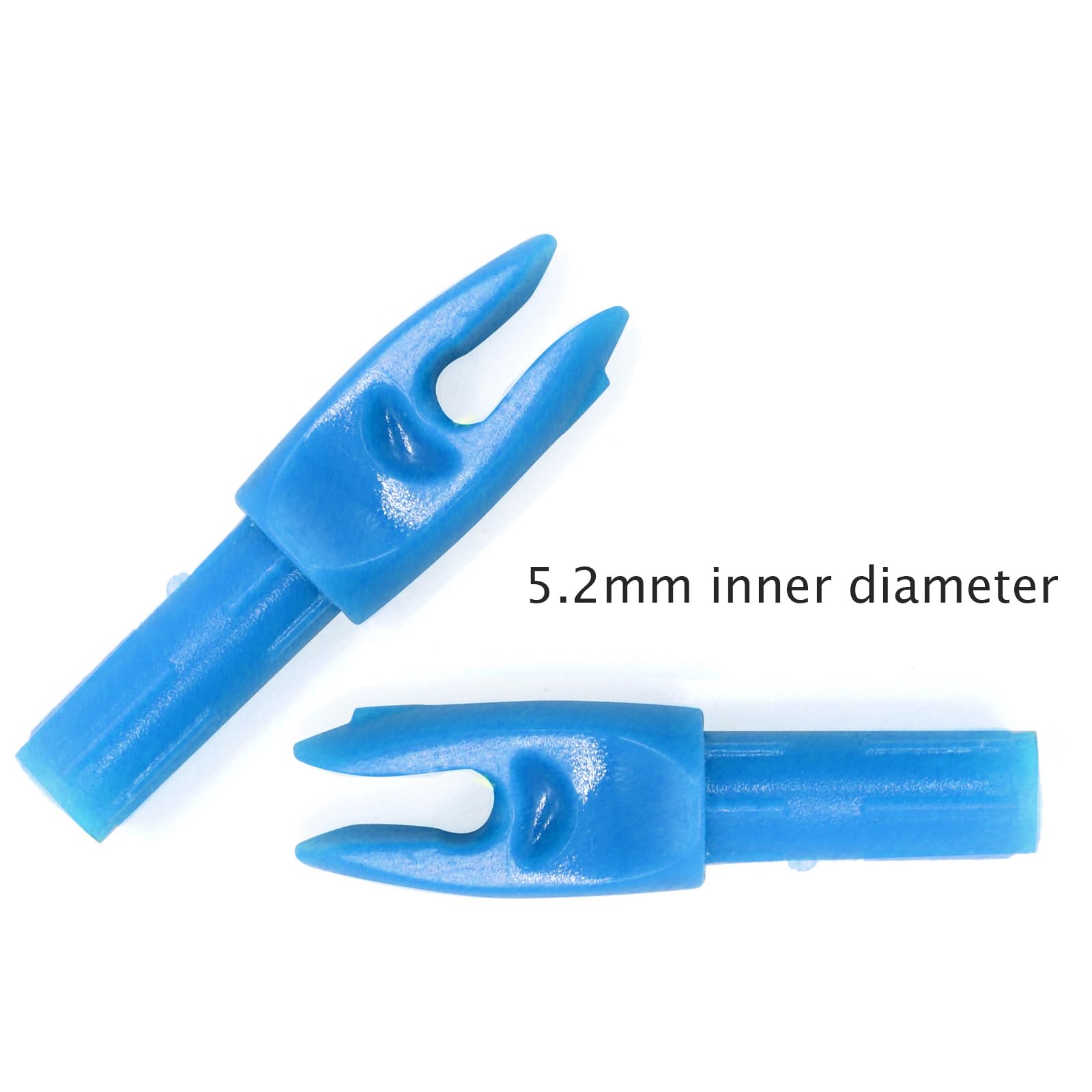 Smsyhgh 50pcs Archery Arrow Nocks Insert Nock Pins ID 5.2mm/.024