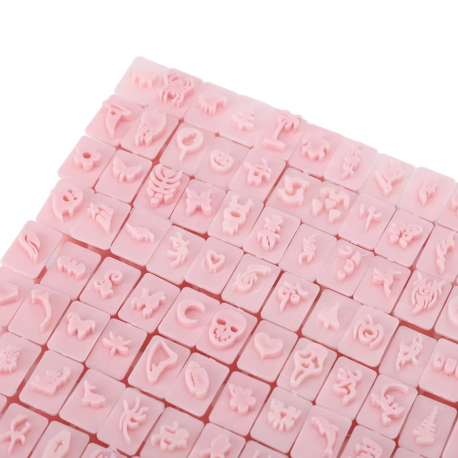 Set di 192 pezzi di stampini per nail art 3D, stampini per unghie 3D con motivi a linee chiare, strumenti per la manicure fai-te salone e uso domestico, include 192 design