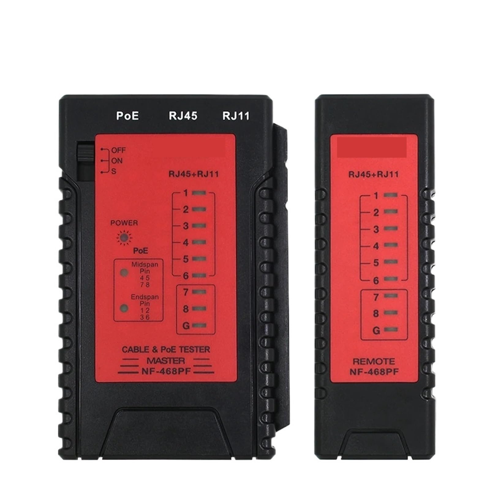 Cable Tracker, Network Cable Tester Poe RJ11 RJ45 Continuity Test Professional Wire Finder Tools