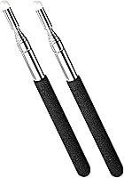 Vista 1 de Paquete de 2 punteros telescópicos para profesores, puntero de enseñanza, puntero de mano extensible telescópico retráctil para aula, puntero
