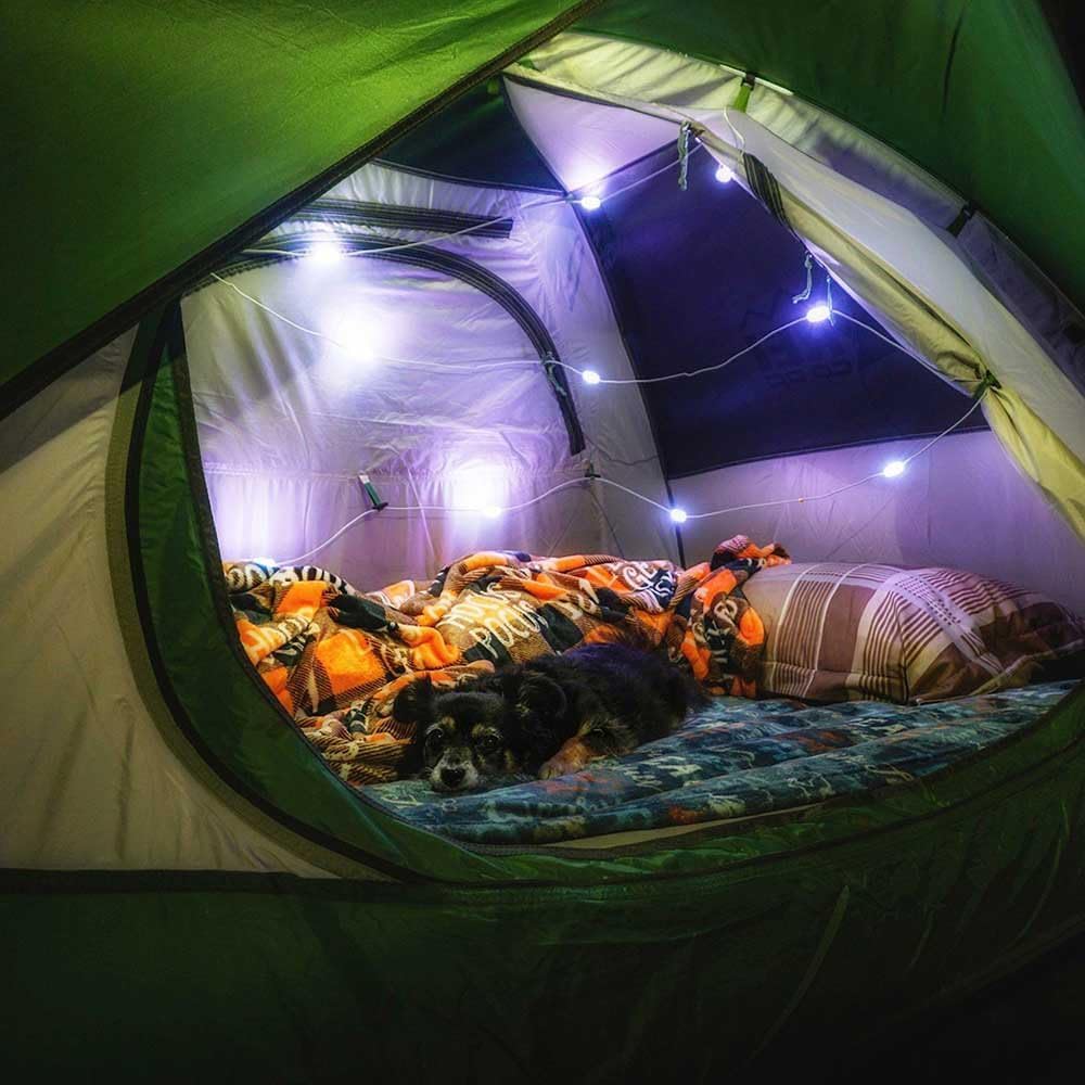 MPOWERD Luci Color Solar String Lights + Phone Charger: Color 18' Rechargeable via Solar or USB-A, 100 Lumens LEDs and 7 Colors, Lasts Up to 15 Hours, Waterproof, Camping, Pool/Patio, and Travel - Image 7