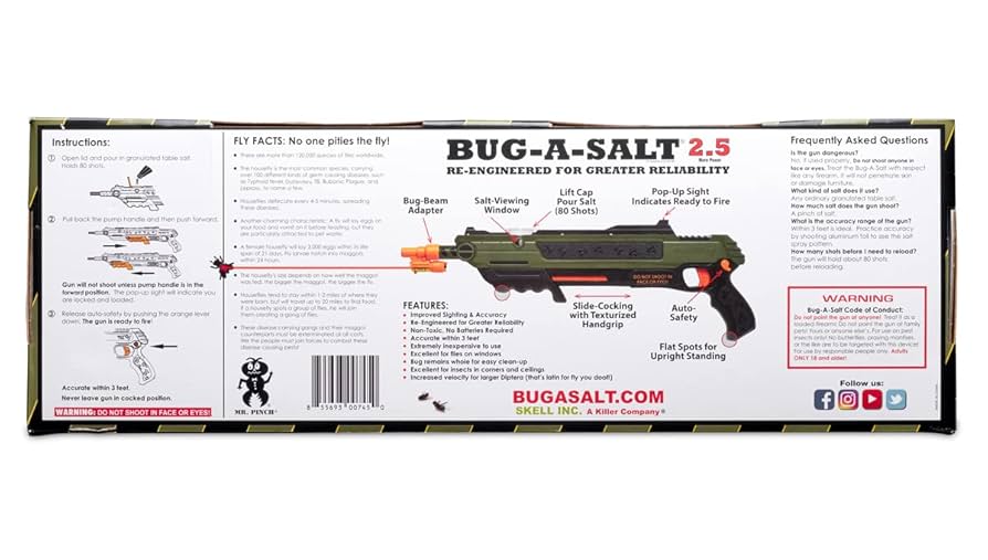 BUG-Ａ-SALT　2.5　迷彩グレー系　塩ガン　新品未使用　アメリカ土産 BUG-A-SALT Bug-A-Salt in Household Essentials - Walmart.com