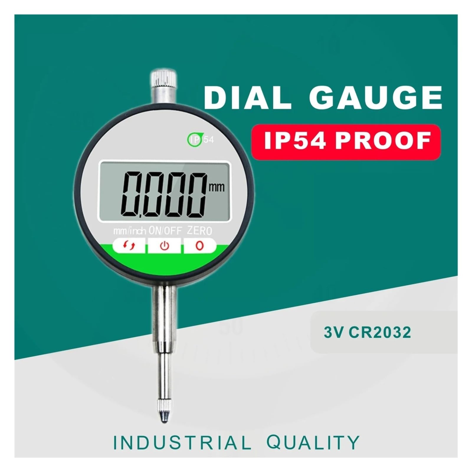 Indicatore del Quadrante, Comparatore digitale 0-12,7 mm 0,01 elettronico con prova IP54 0-25,4,001 Quadrante micron(0-25.4x0.01mm)