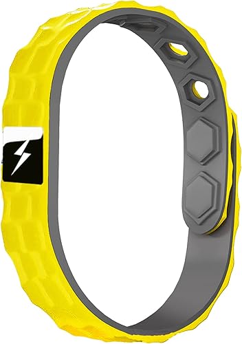 Anti Static Wristband, Black Sport Power Balance Silicone Bracelet, Anion Germanium Winter Electrostatic Removal Rubber Wrist Strap for Men Women