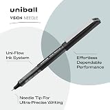 uniball Vision Needle Rollerball Pens, Micro Point (0.5mm), Assorted Colors, 5 Pack – view 3