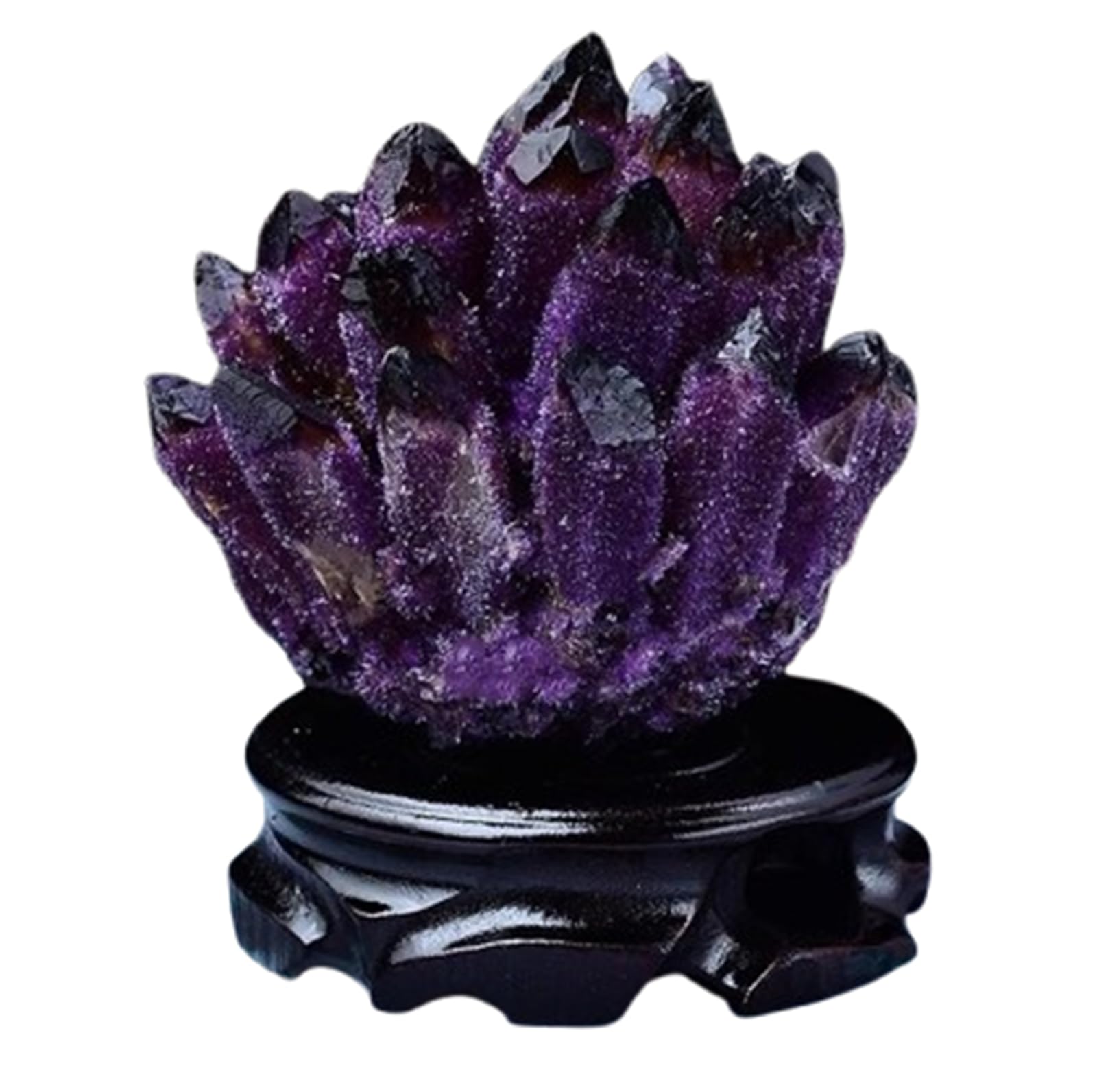 XWFNQSF 1pc Raw Amethyst Quartz Crystal Cluster Stones Crystal Point Amethyst Geode Cave Home Decoration Raw Crystals,510~600g