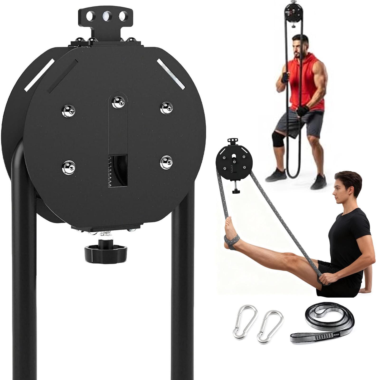 Entrenador De Cuerda Sin Fin 2026 Nuevo,MáQuina Entrenadora De Resistencia para Gimnasio En Casa,Sistem Polea De Cable PortáTil con Resistencia Ajustable,para Agarre, Brazos,Espalda