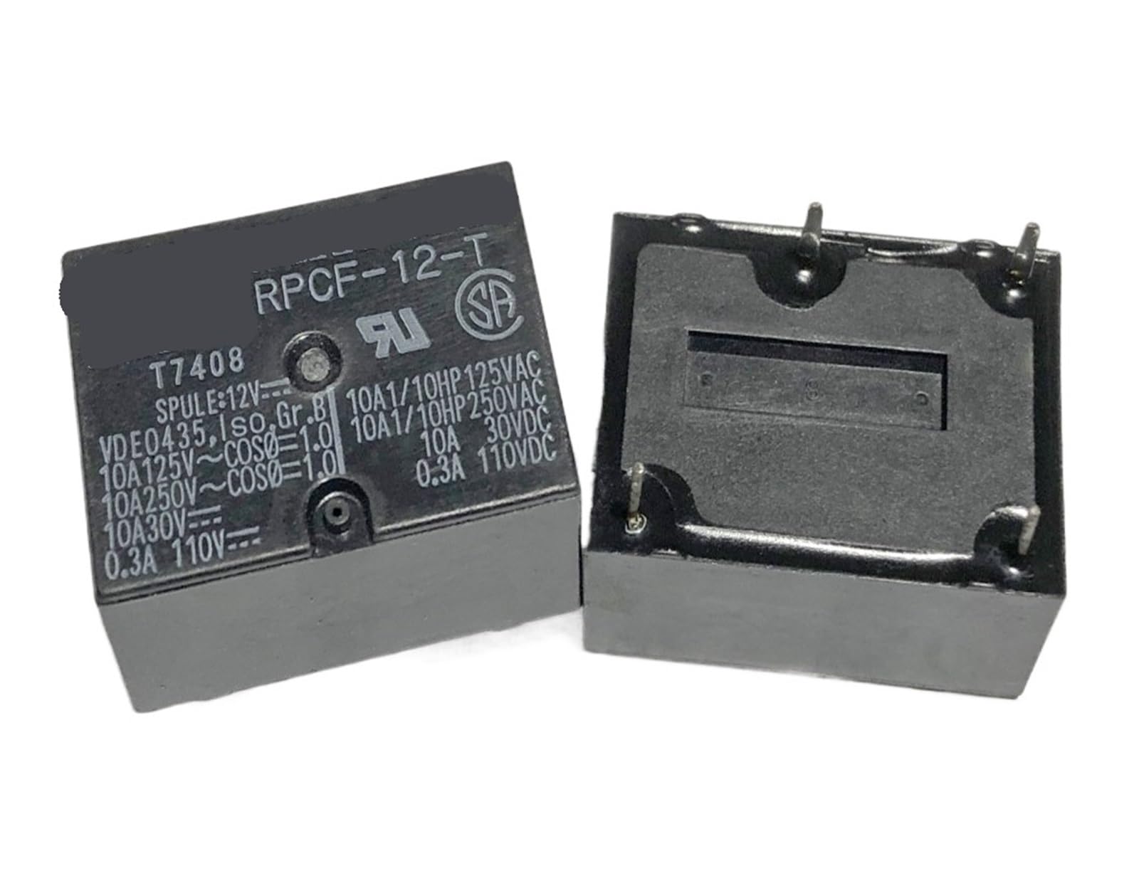 YZWRWRMKTB 1pc RPCF-12-T (7520-1A-12V/110V-16A) Relay 4 pins
