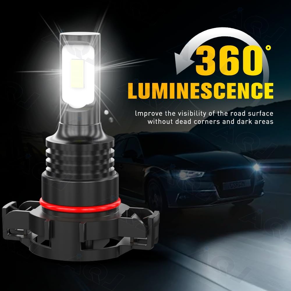 For 2007 2008 2009 2010 2011 2012 2013 2014 Chevrolet Chevy Tahoe Fog Light, 9005 H11 HI-Low Beam 5202 Fog Lights, 6000K White Light Combo Kit, Plug and Play, 6-Pack