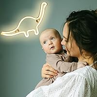 Vista 4 de Letreros de neón con forma de dinosaurio, luces LED de neón para decoración de pared, funciona con bateríasUSB, lámpara de barra para el hogar