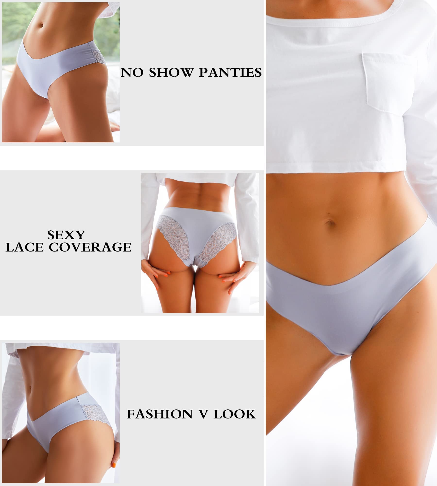 BeReady Slip Donna Senza Cuciture Mutande Donna Brasiliana Culotte Donna Senza Cuciture Confortevole Pizzo Mutande Donna Senza Cuciture Invisibile Intimo Donna