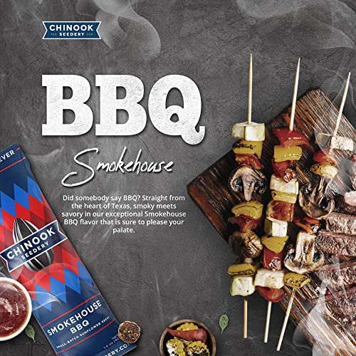 Chinook Seedery Original Flavor 4Oz (Pack Of 12) & Smokehouse Bbq 4Oz (Pack Of 3) Combo - Roasted Jumbo Sunflower Seeds - Keto Snacks - Best For Snack Packs - Gluten Free, Non Gmo Snack Food Gifts #TOP4