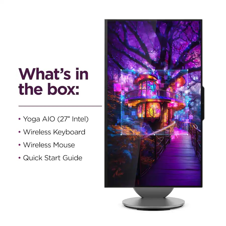 Image of Lenovo Yoga All in one Desktop PC 2K QHD IPS Display Intel Ultra 7 255H