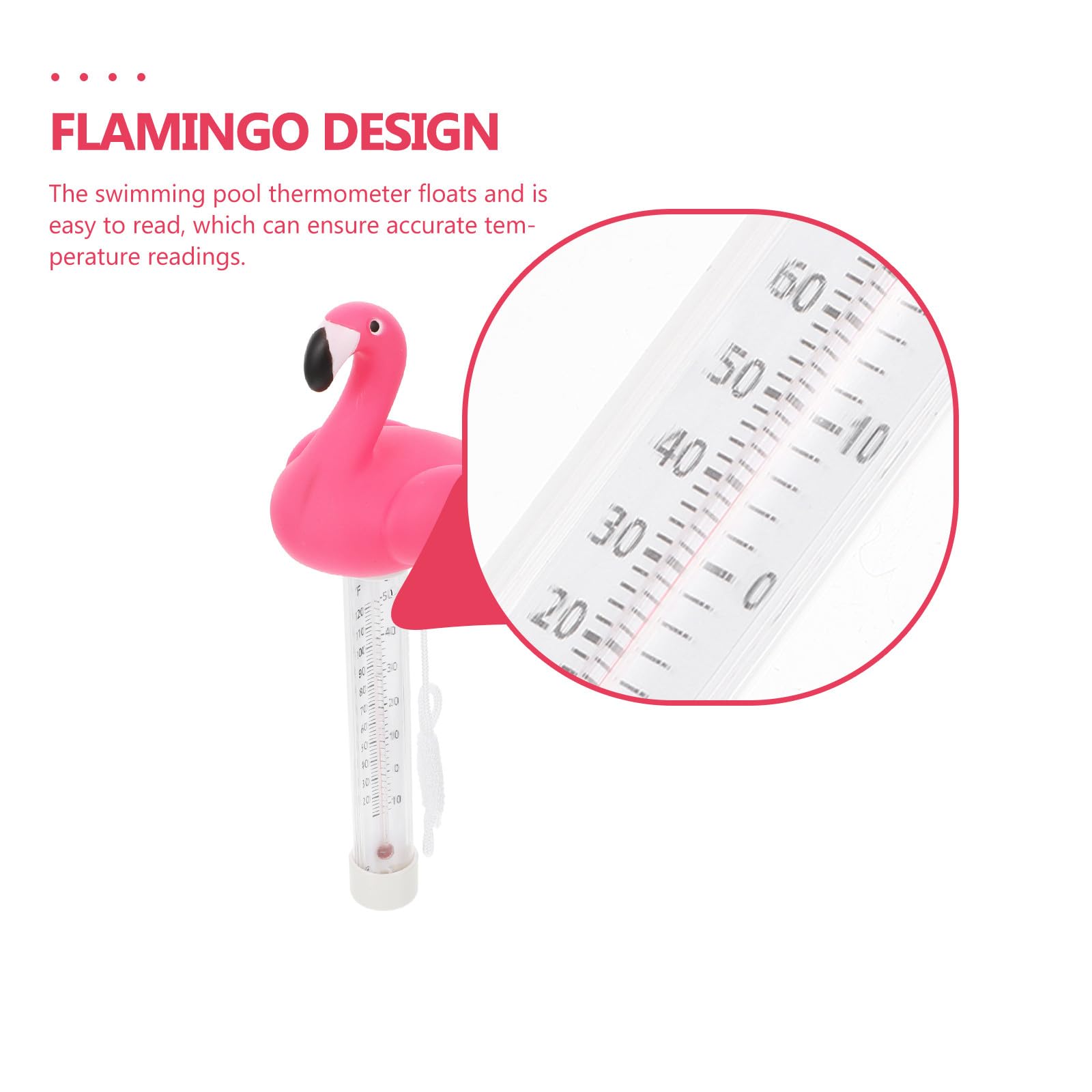 Yardwe 3 Pezzi Termometro Temperatura Acqua Vasche Galleggianti Piscina Animali Laghetto Fornitura Animali Rosy