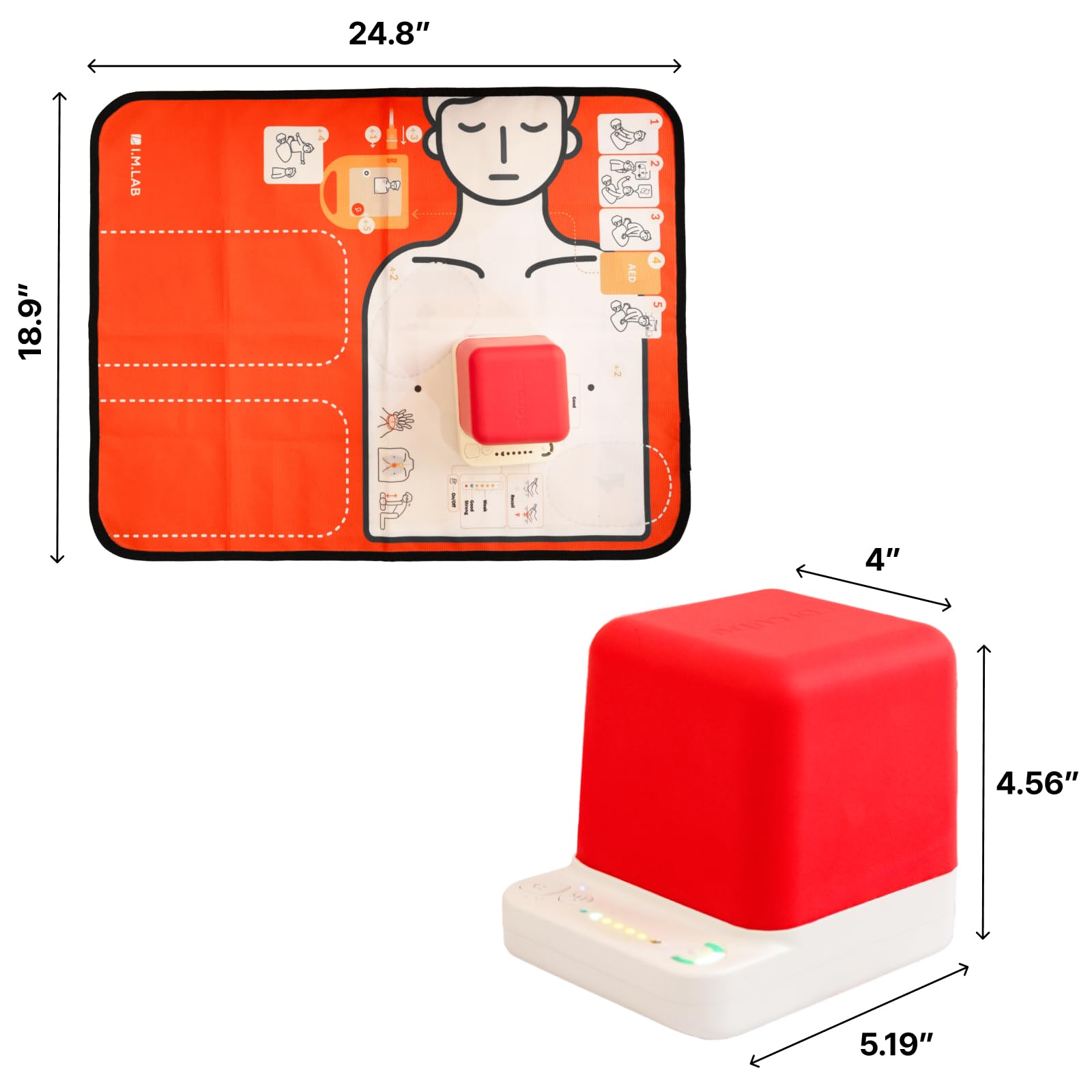 Snapklik.com : CPRCUBE 3 CPR Training Kit Visual & Sound Feedback ...