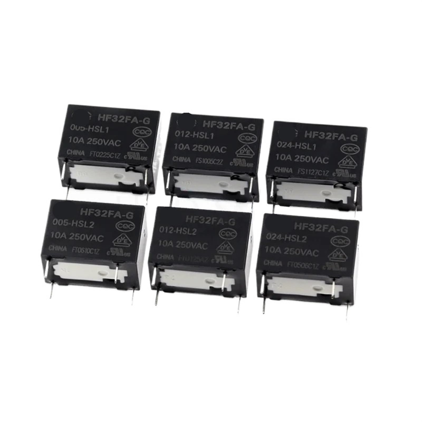 Relais 4 broches HF32FA-G 10A pour circuit imprimé - 4