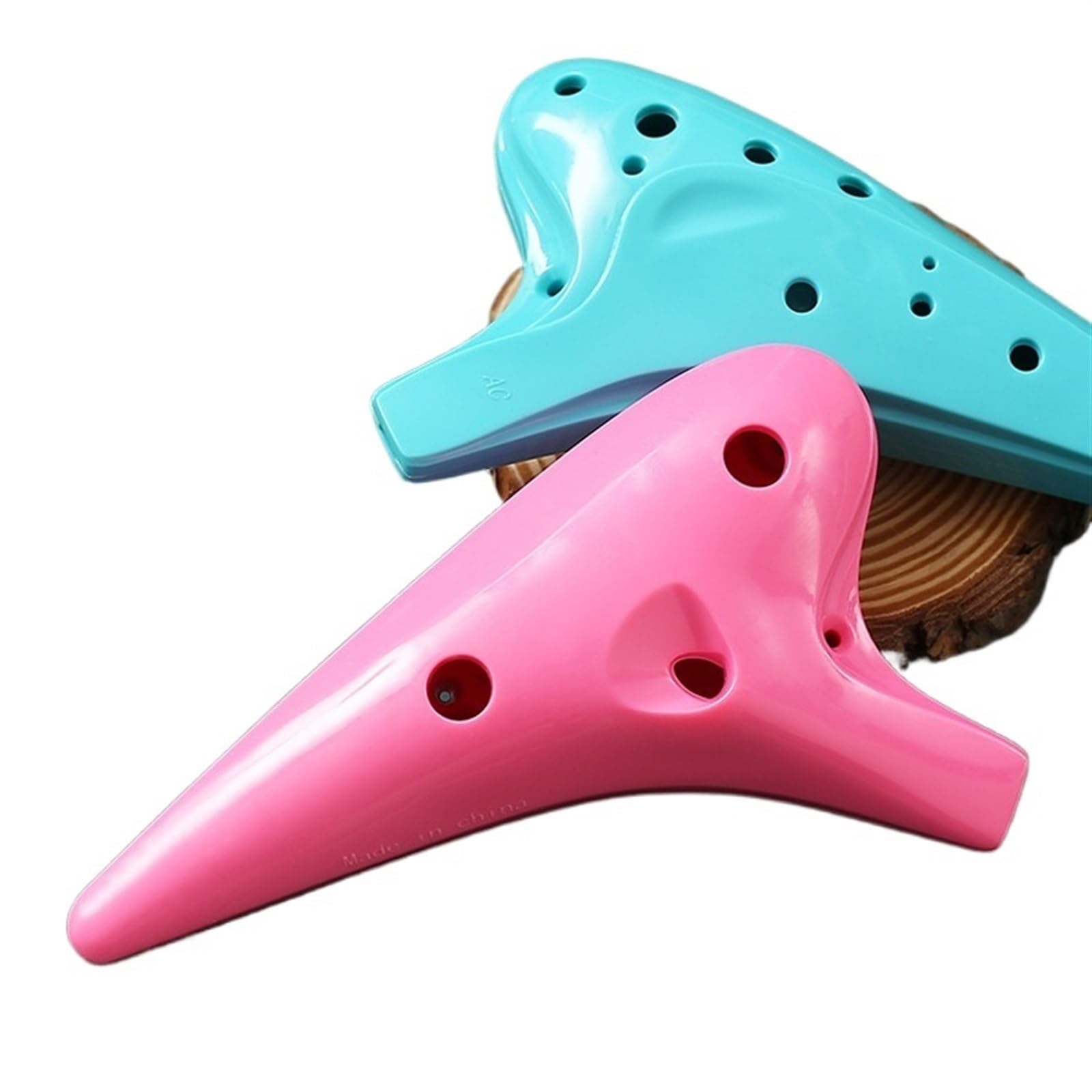 Ocarina principianti Ocarina Contralto A 12 Fori Accordata In Do Per Principianti Flauto In Resina Anticaduta Professionale A 12 Fori Strumento Musicale(Blue)