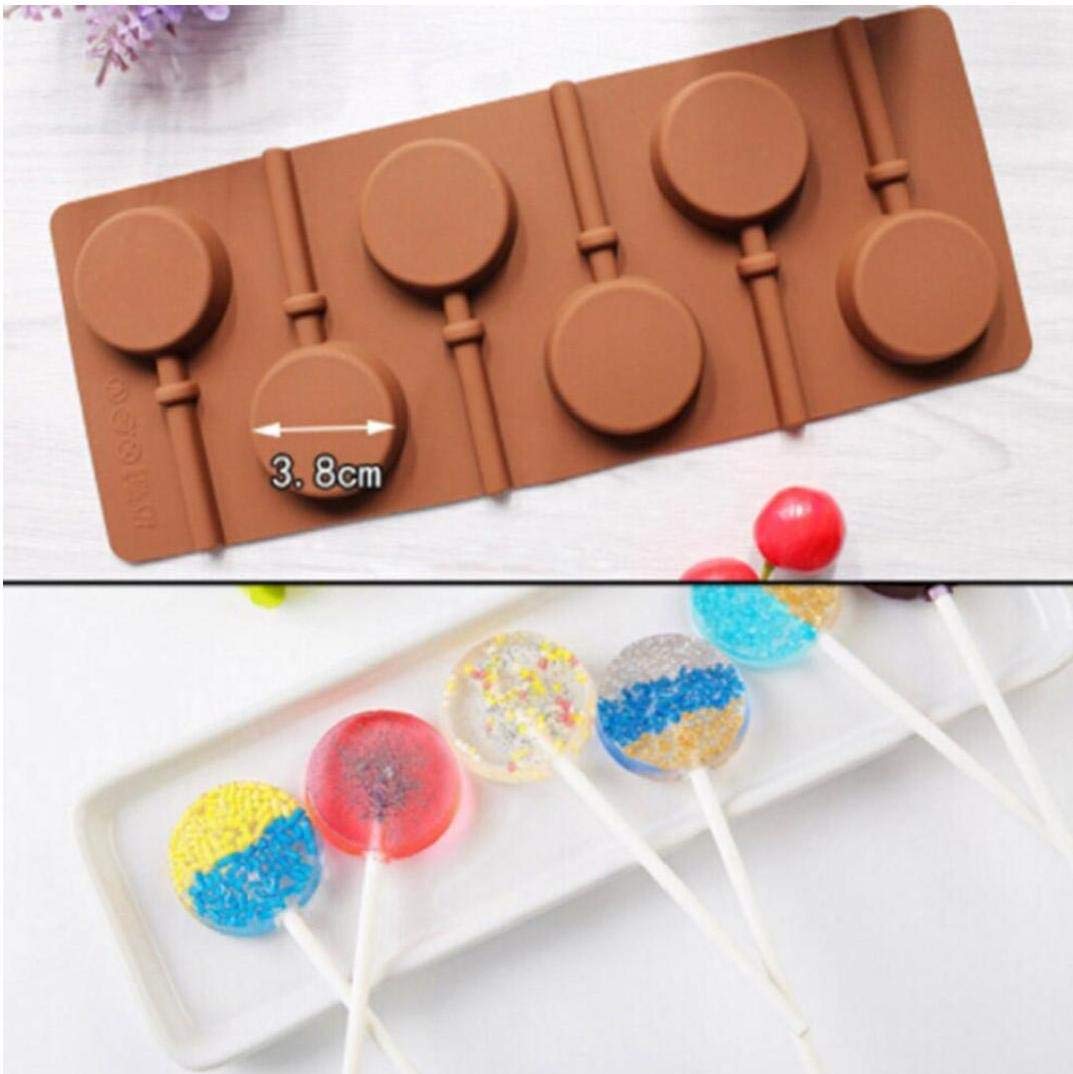 Amazon.co.jp: ロリポップ 飴 6個取り チョコレート型 食品用シリコン