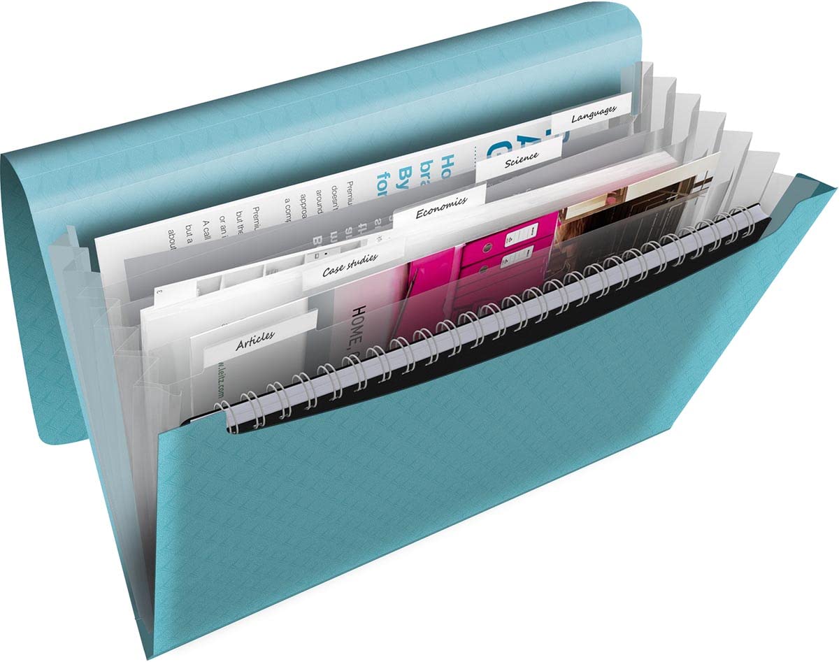 Classificatore Documenti Esselte Colour Ice Azzurro (33 x 26 x 25 cm)