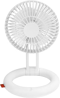 Folding Rechargeable Fan, Portable Folding Desktop Fan, Folding Desktop Fan, Long Standby, LargeCapacity Battery Detachable Fan, for Home/Travel/Camping