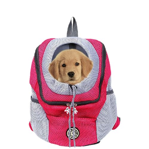 Mochila para Transportar Mascotas para Perros pequeños y Gatos， Bolsa de Viaje para Mascotas con Manos Libres