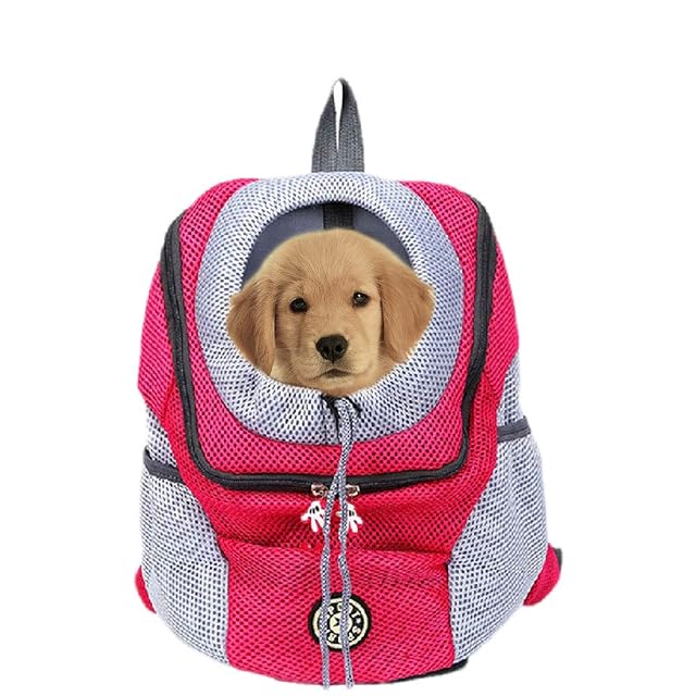 Mochila para Transportar Mascotas para Perros pequeños y Gatos， Bolsa de Viaje para Mascotas con Manos Libres